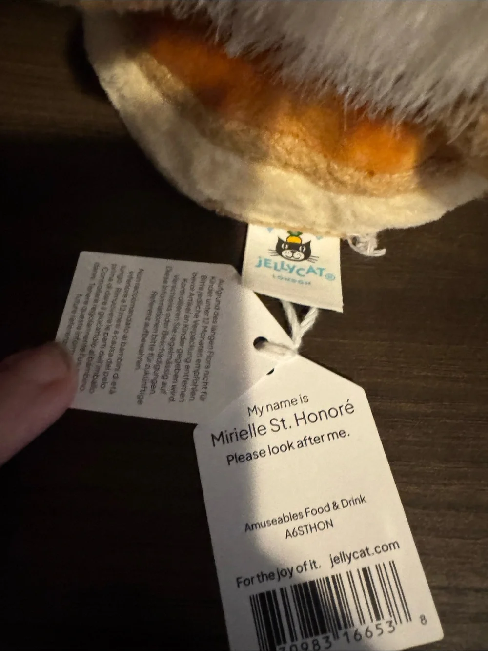 Jellycat Mirielle St Honore